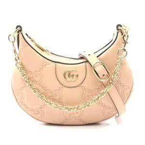 Gucci GG Matelassé Leather Handbag Pink